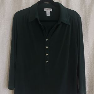 Back to the Office SALE! Deep Green Top by Carmen
